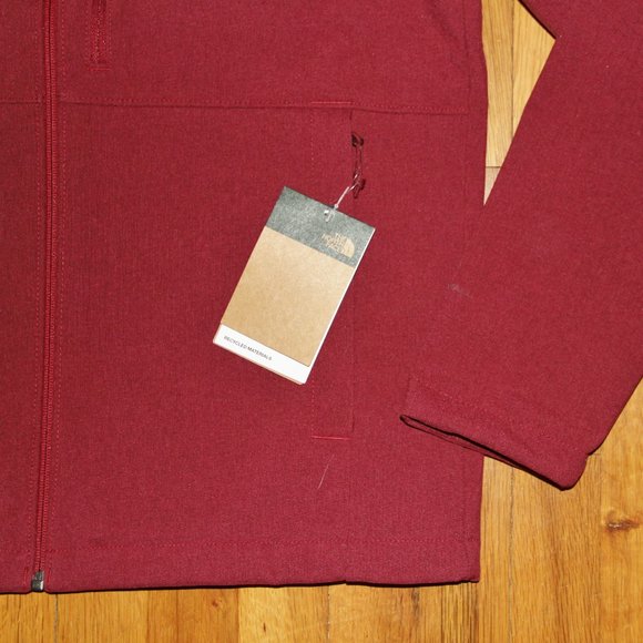 The North Face Apex Bionic Softshell Jacket Mens M L XL Cordovan Dark Heather - Picture 2 of 6